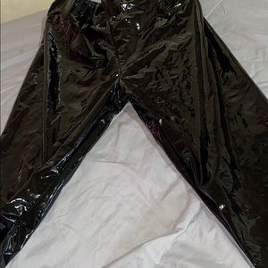 Black Vinyl leggings